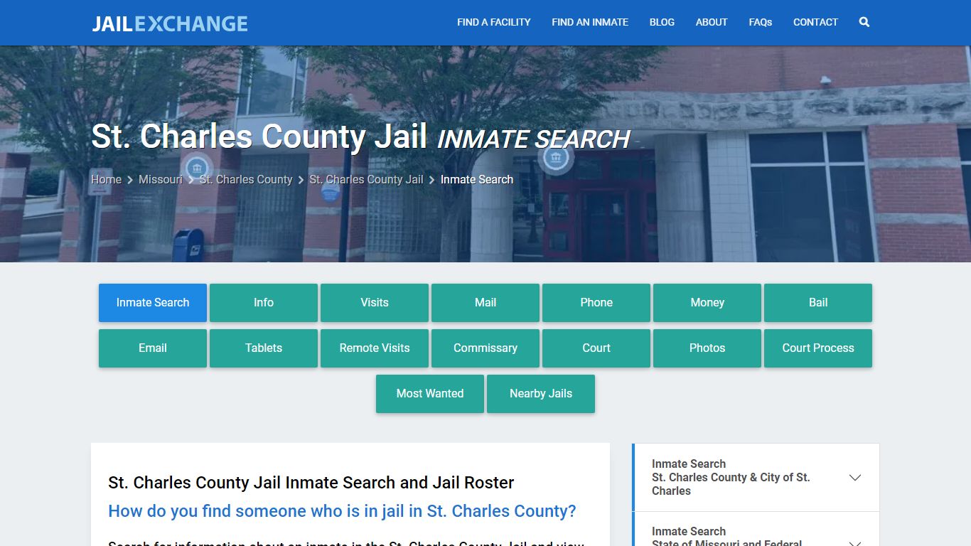 Inmate Search: Roster & Mugshots - St. Charles County Jail, MO